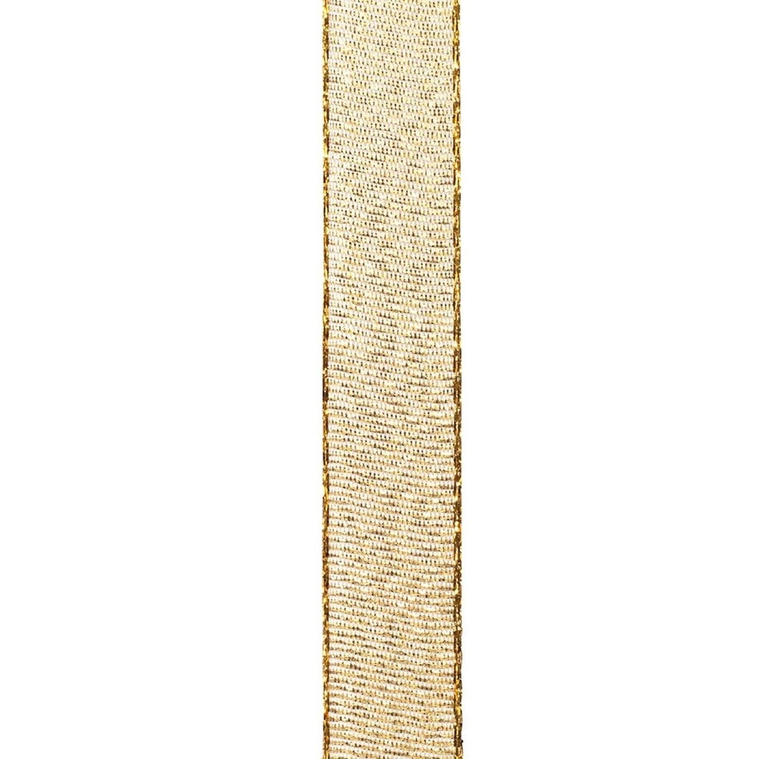 Shop For 5/8in Glimmer Ribbon: Gold (10 Yards)