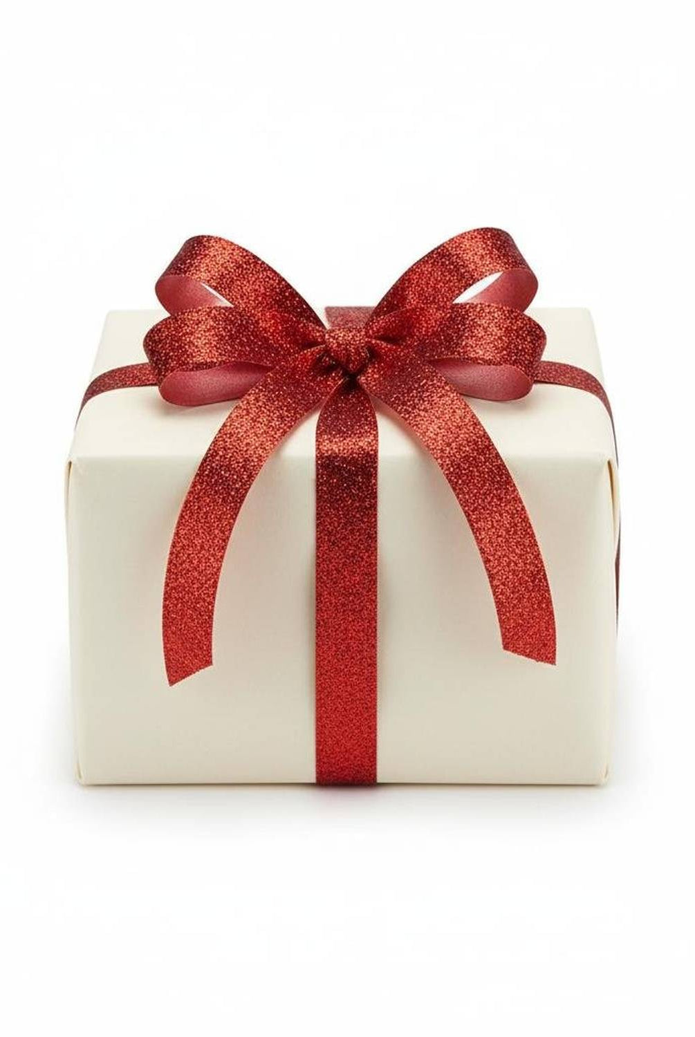 Shop For 5/8in Glitter on Fabric Ribbon: Red (25 Yards)