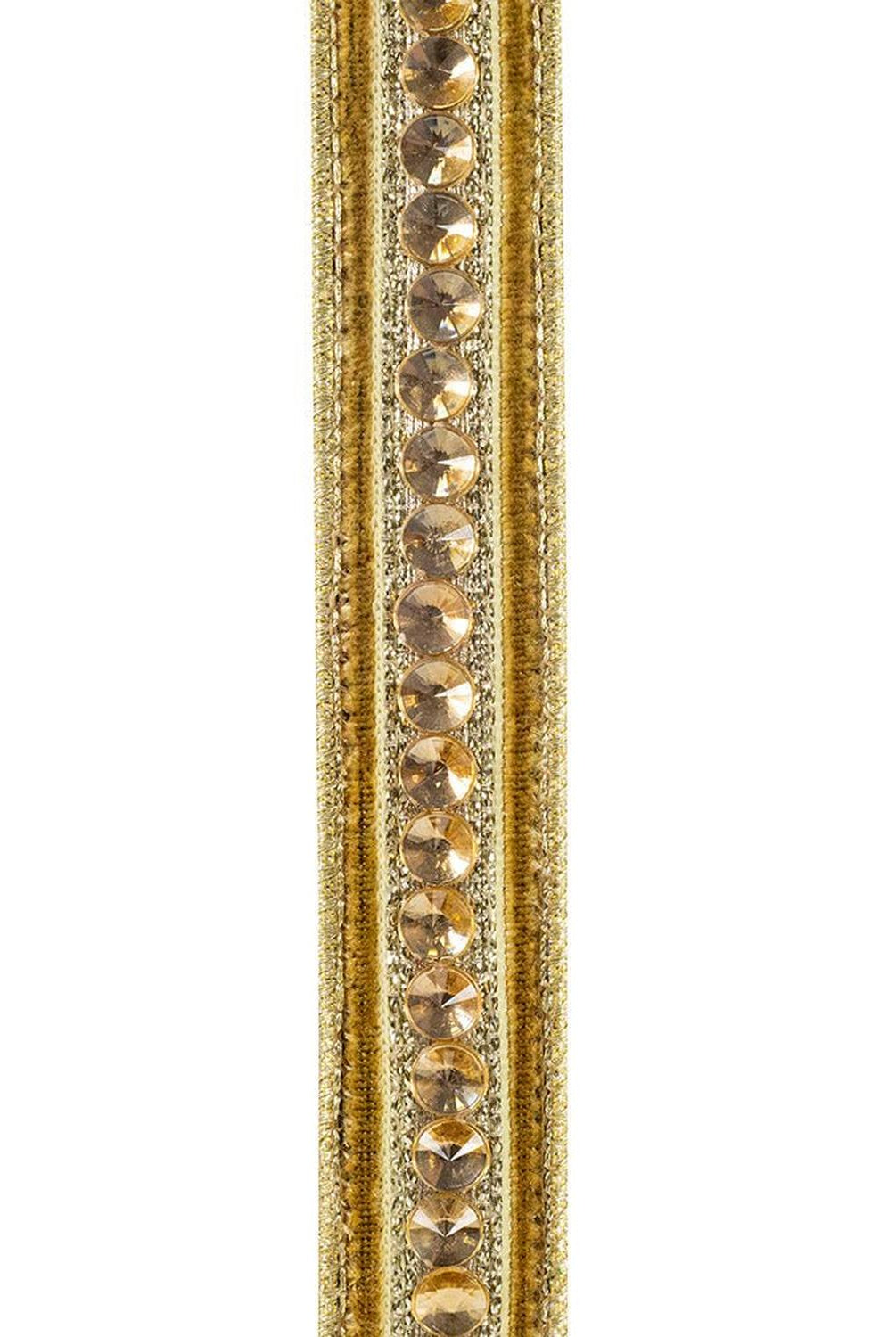 5/8in Metallic Dupioni Jewel Ribbon: Gold (5 Yards)