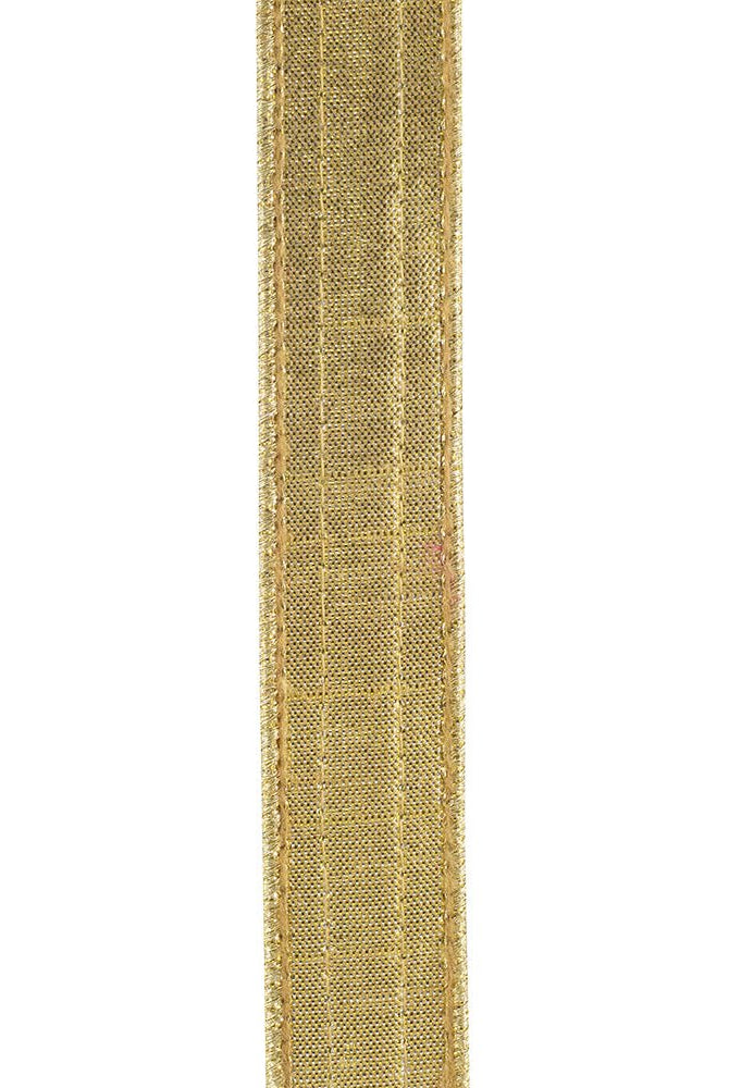 Shop For 5/8in Metallic Dupioni Jewel Ribbon: Gold (5 Yards)