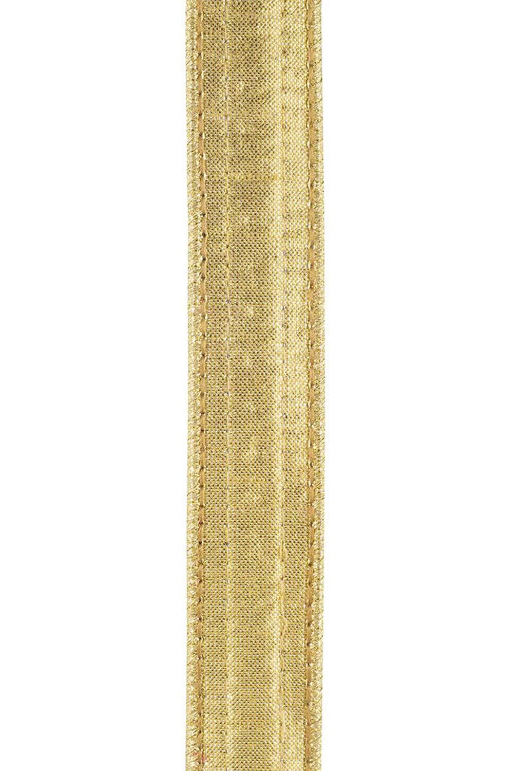 5/8in Metallic Dupioni Jewel Ribbon: Red (5 Yards)