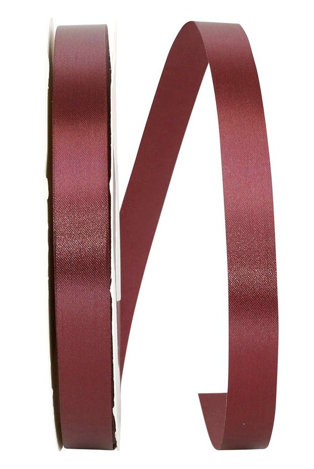 Shop For 5/8in Satin Allure Non - Wired Ribbon: Burgundy (100 Yards)