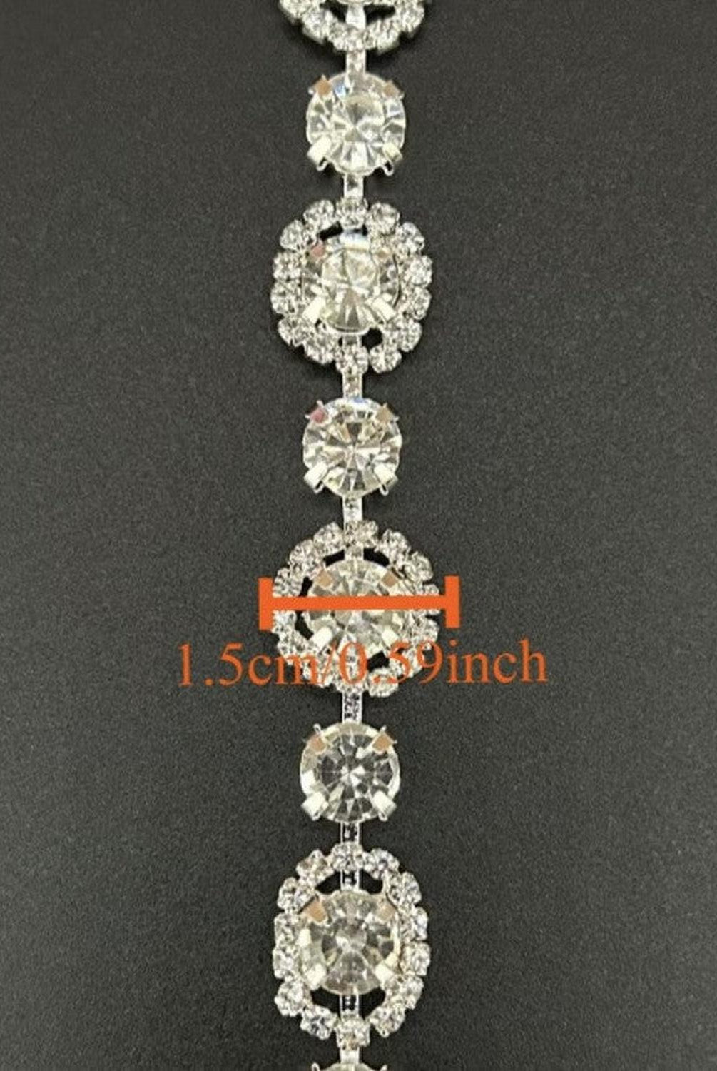 Shop For .59in Sparkling White Round Glass Rhinestone Chain (1 Yard)