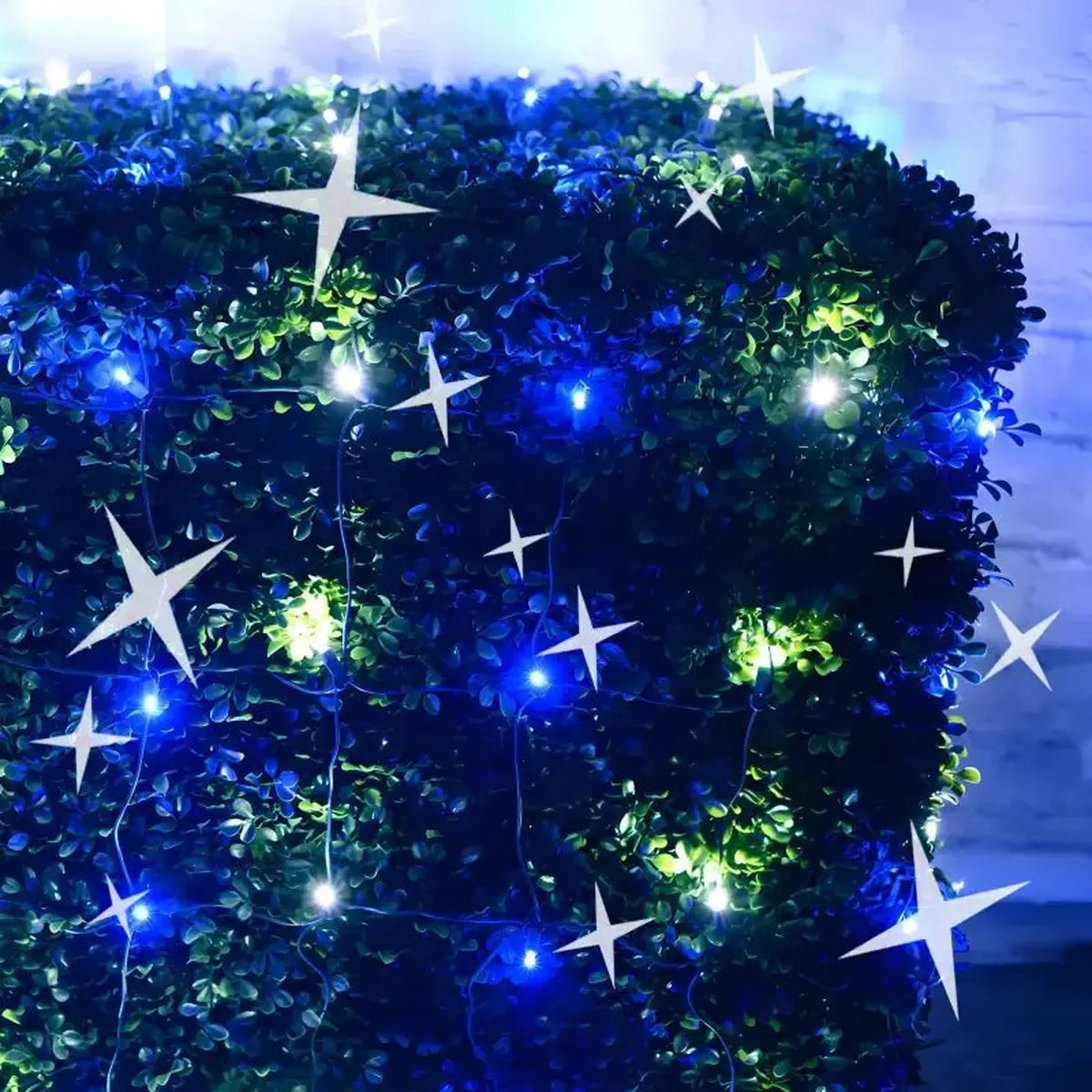 Shop For 5mm 4' x 6' Blue, Cool White DreamSpark Smooth Fade LED Net Lights