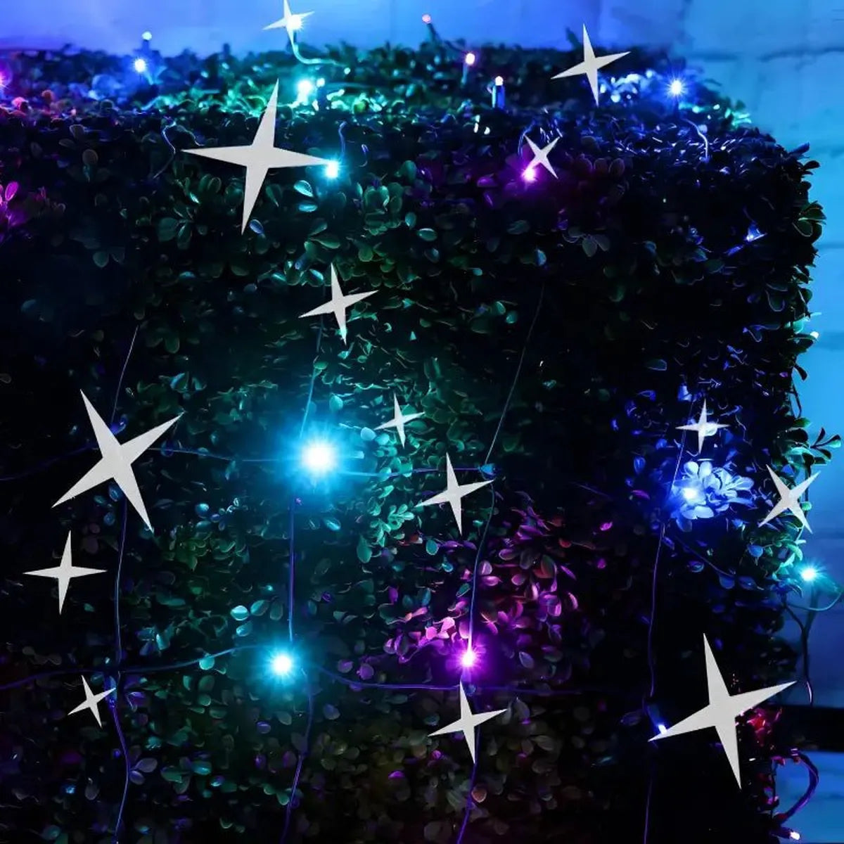 Shop For 5mm 4' x 6' Stardust Blue, Purple, Teal DreamSpark Smooth Fade LED Net Lights