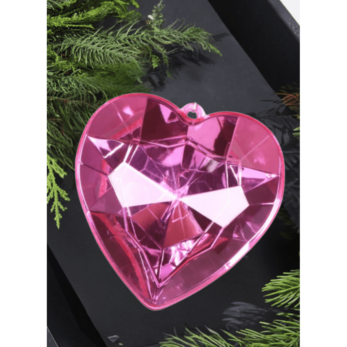 Shop For 6" Acrylic Heart Jewel Ornament: Bubblegum Pink