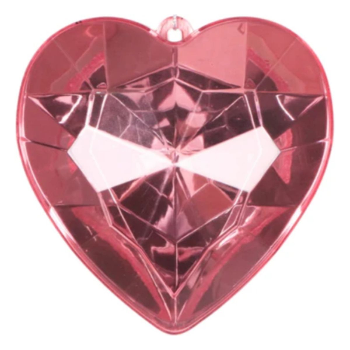 Shop For 6" Acrylic Heart Jewel Ornament: Light Pink