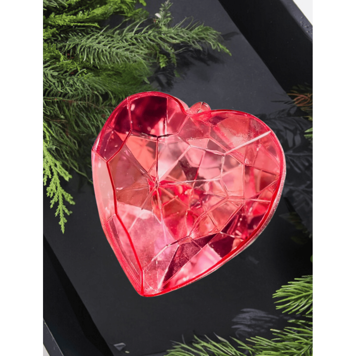 Shop For 6" Acrylic Heart Jewel Ornament: Light Pink