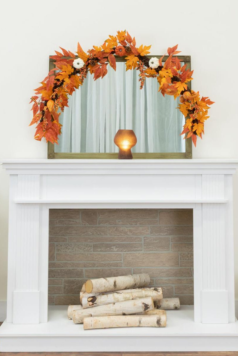 Shop For 6’ Assorted Autumn Maple Leaves Fall Garland