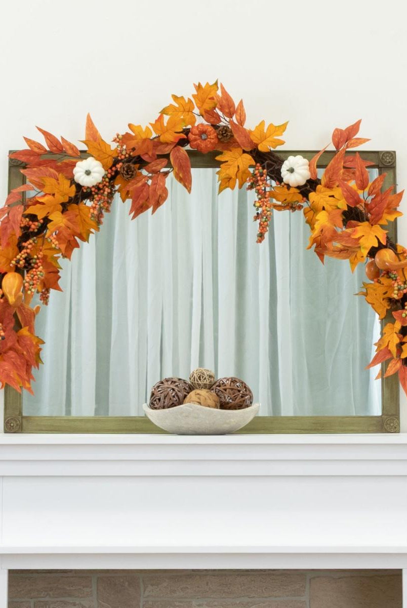 Shop For 6’ Assorted Autumn Maple Leaves Fall Garland