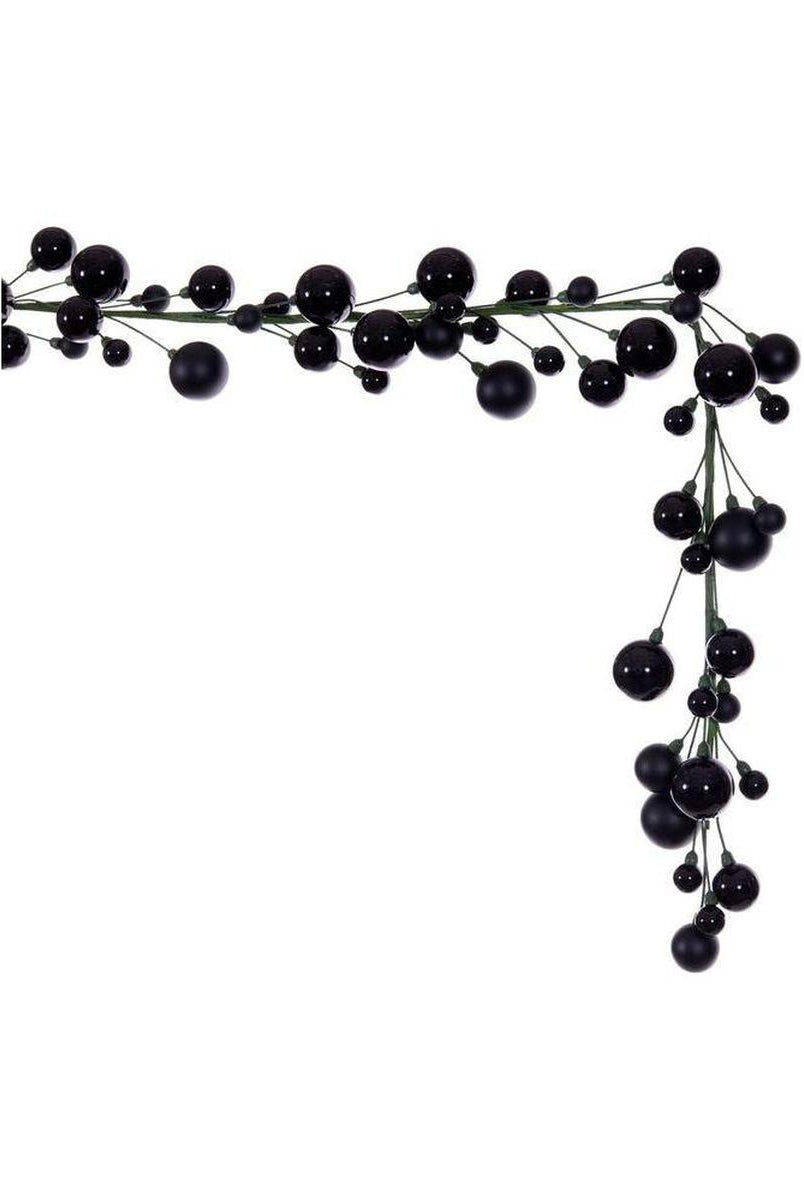 Shop For 6' Ball Branch Garland: Black