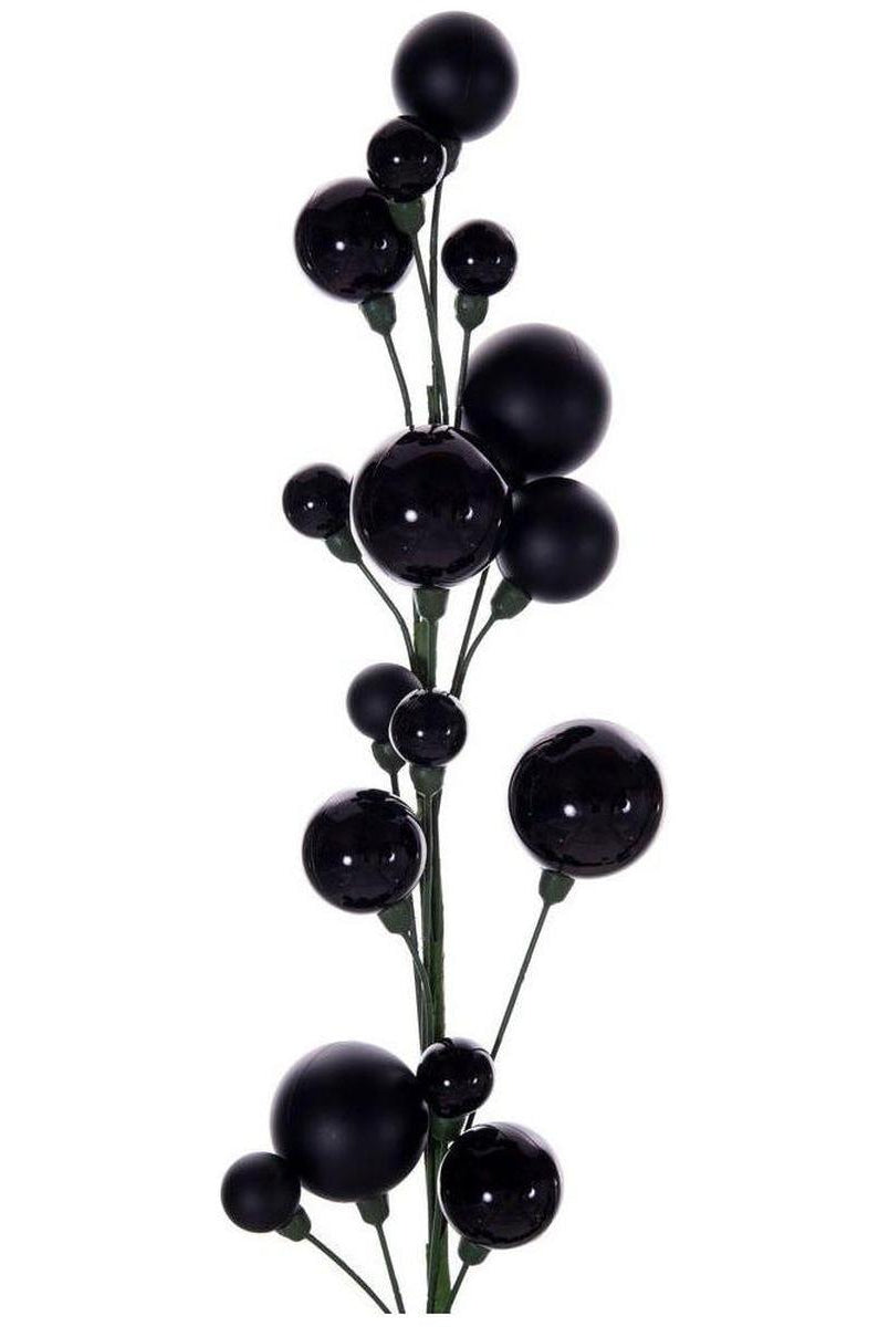 Shop For 6' Ball Branch Garland: Black