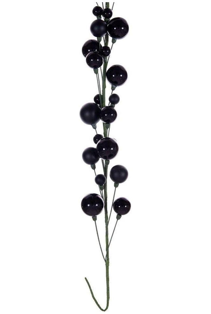 Shop For 6' Ball Branch Garland: Black