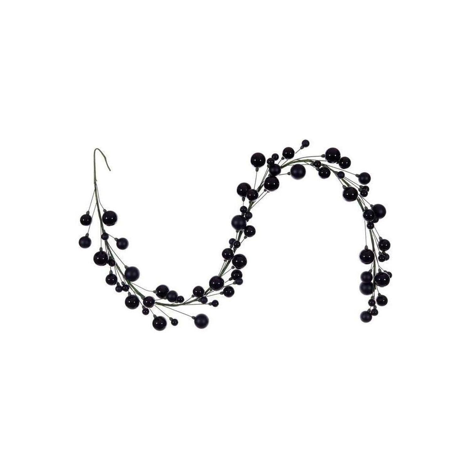 Shop For 6' Ball Branch Garland: Black