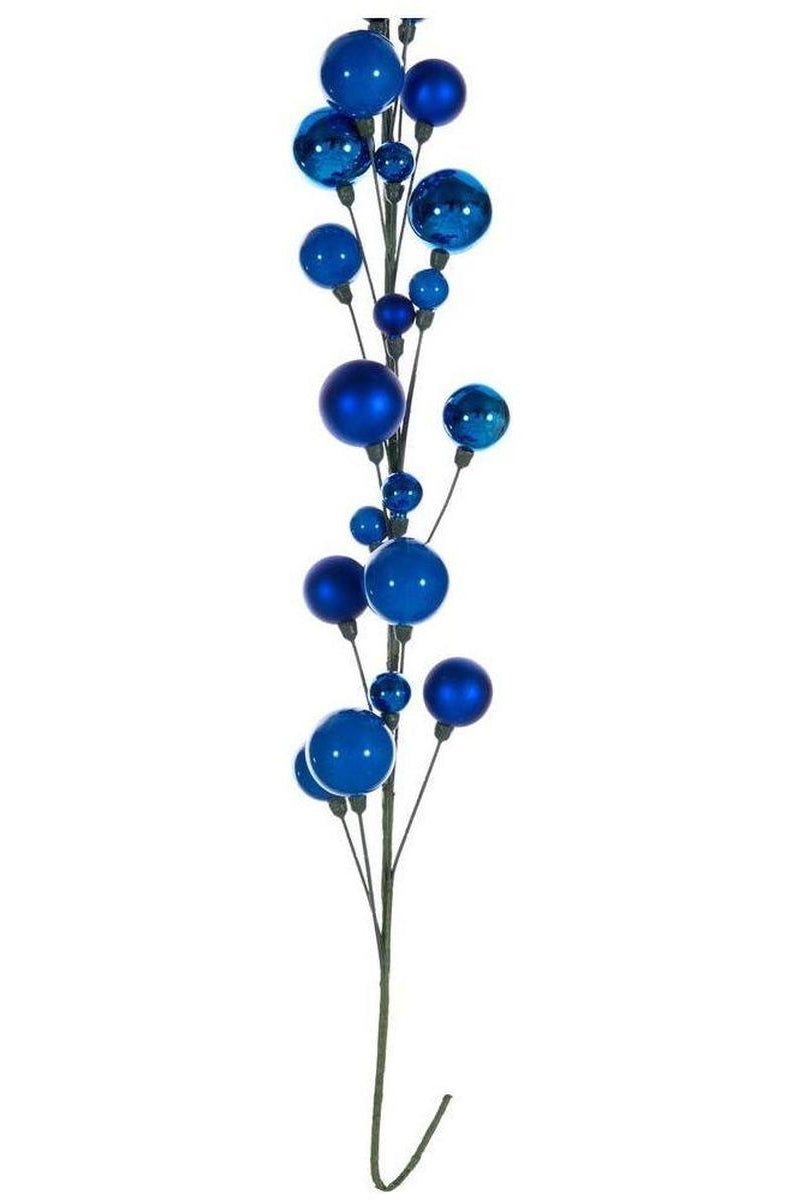 Shop For 6' Ball Branch Garland: Blue