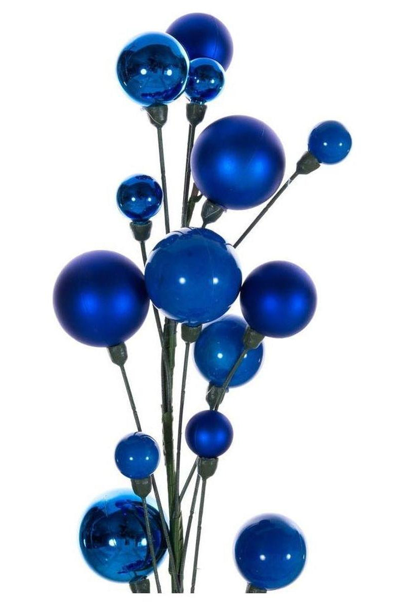 Shop For 6' Ball Branch Garland: Blue