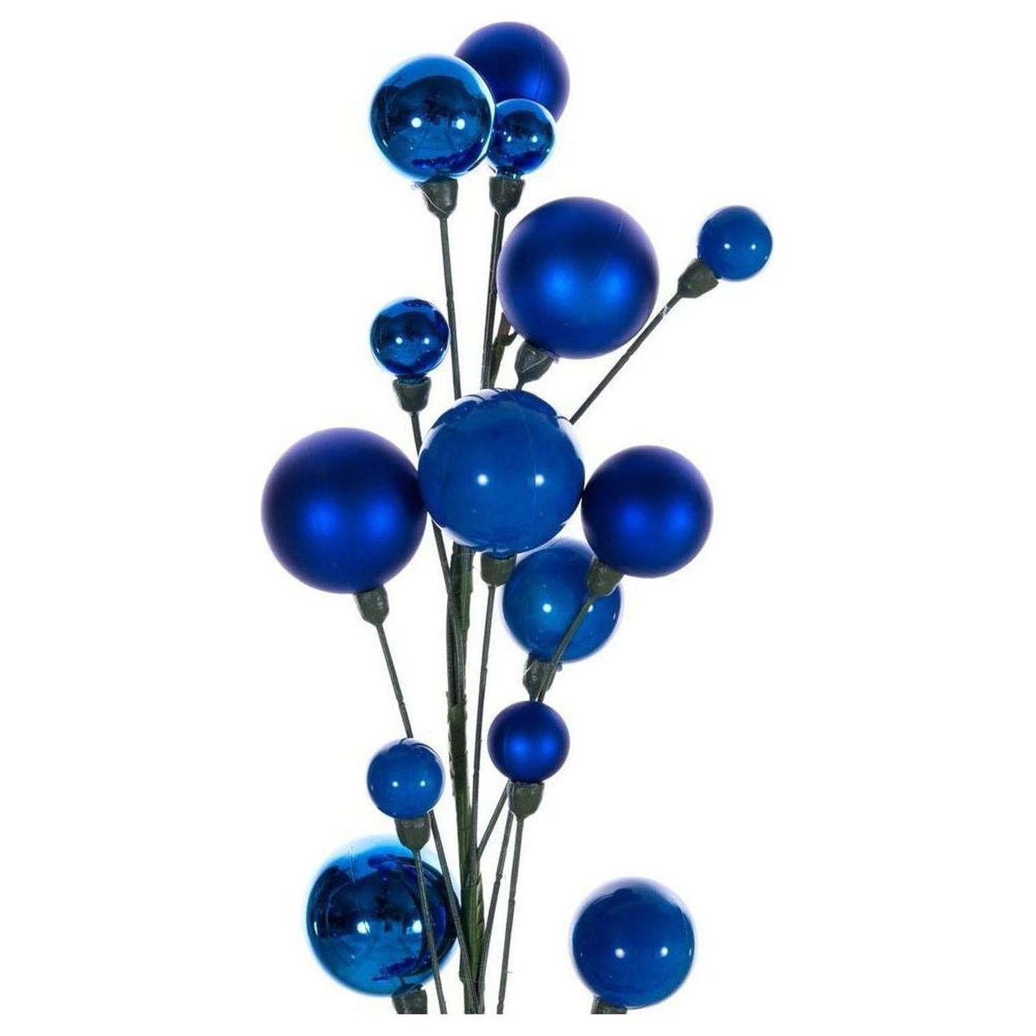 Shop For 6' Ball Branch Garland: Blue