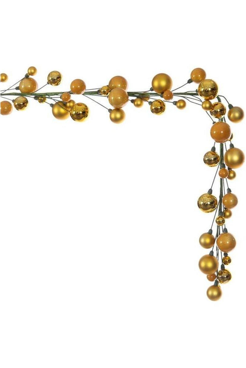Shop For 6' Ball Branch Garland: Gold