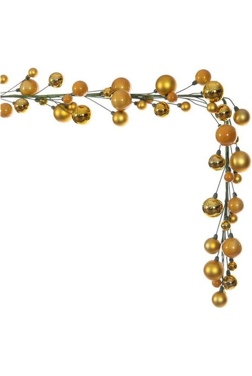 Shop For 6' Ball Branch Garland: Gold