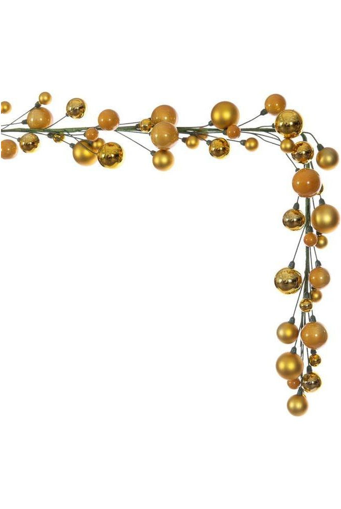 Shop For 6' Ball Branch Garland: Gold