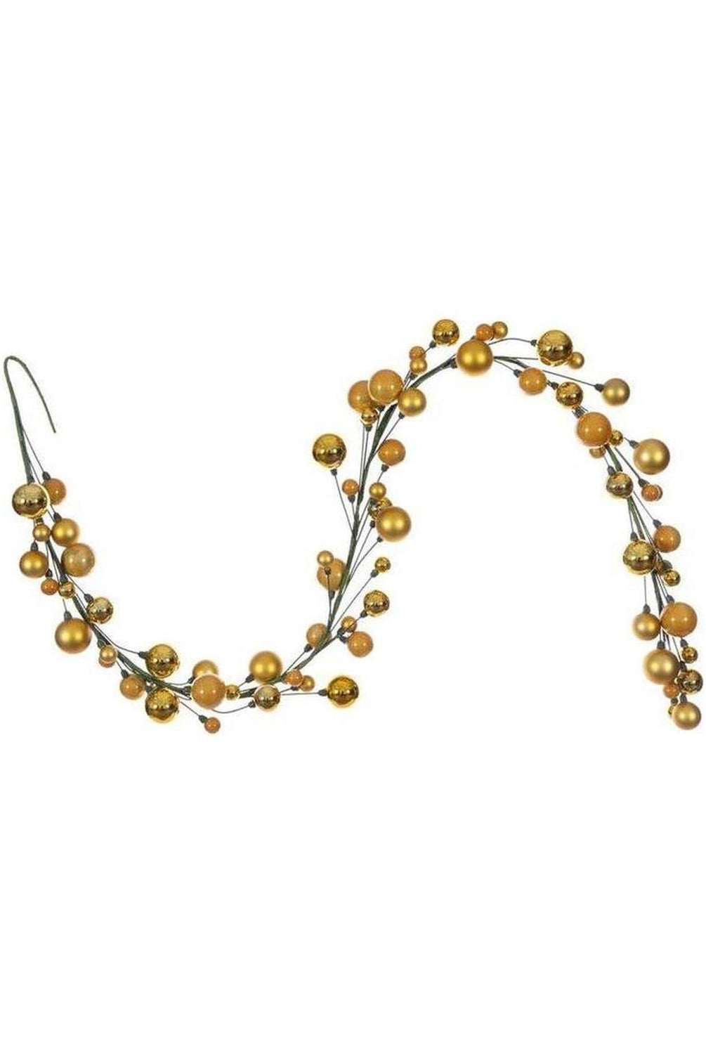 Shop For 6' Ball Branch Garland: Gold