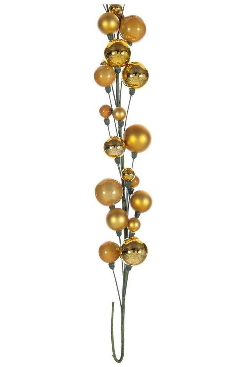 Shop For 6' Ball Branch Garland: Gold