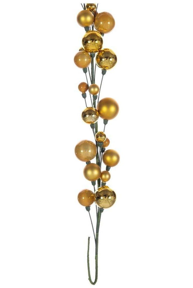Shop For 6' Ball Branch Garland: Gold