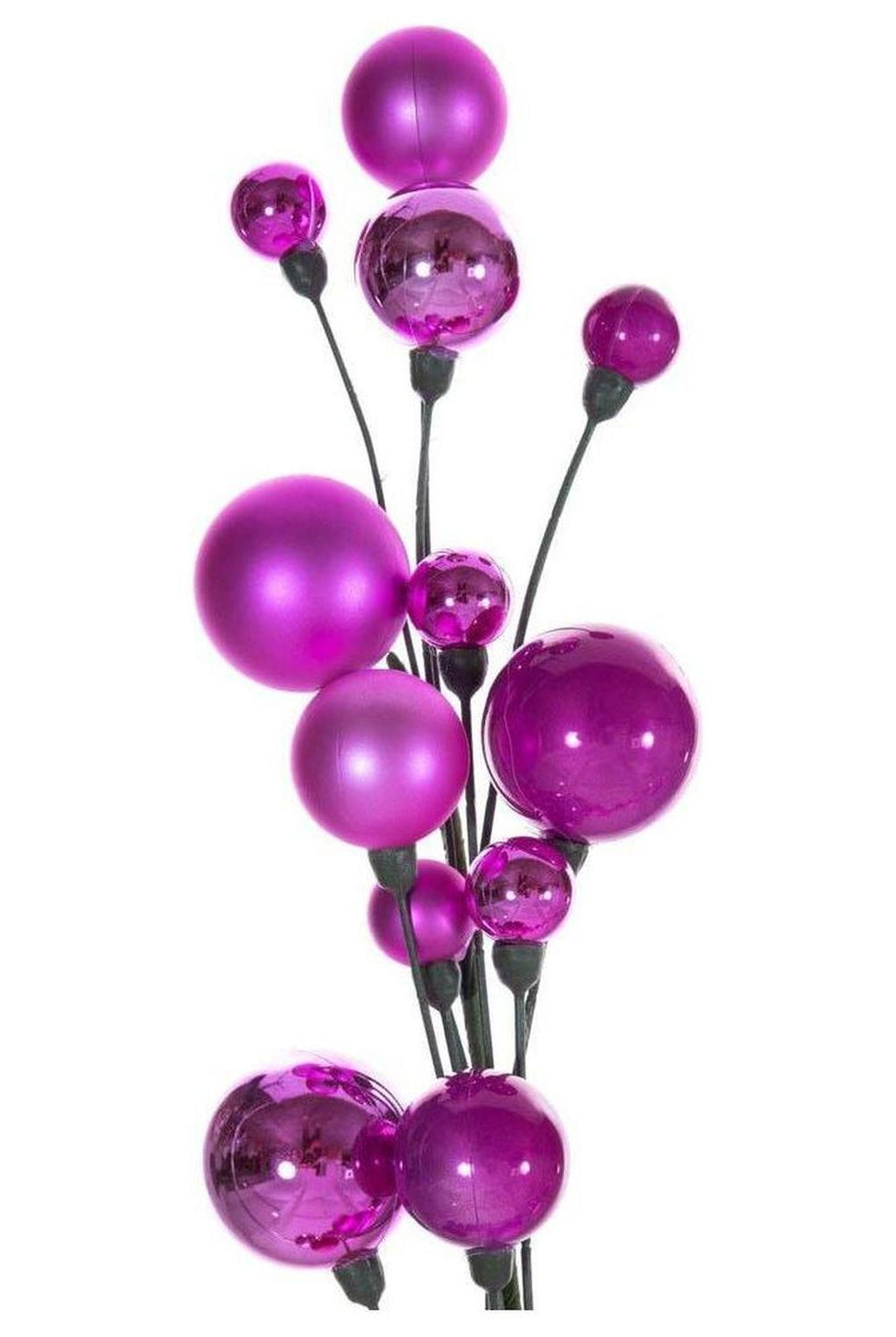 Shop For 6' Ball Branch Garland: Hot Pink