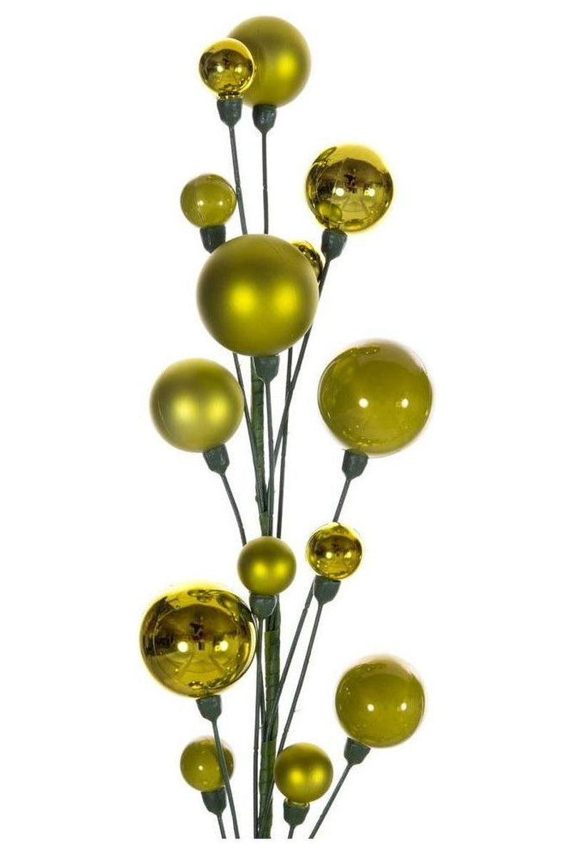 Shop For 6' Ball Branch Garland: Lime Green
