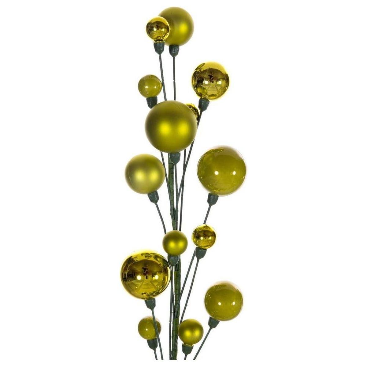 Shop For 6' Ball Branch Garland: Lime Green