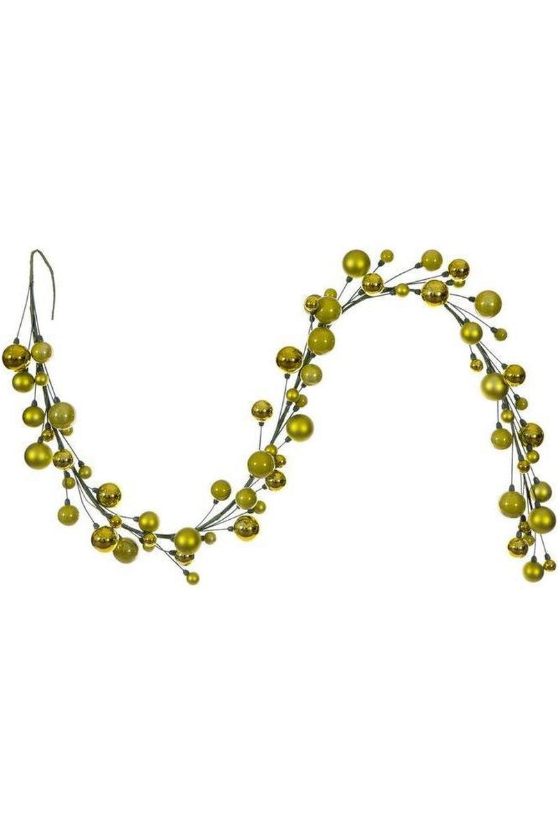 Shop For 6' Ball Branch Garland: Lime Green