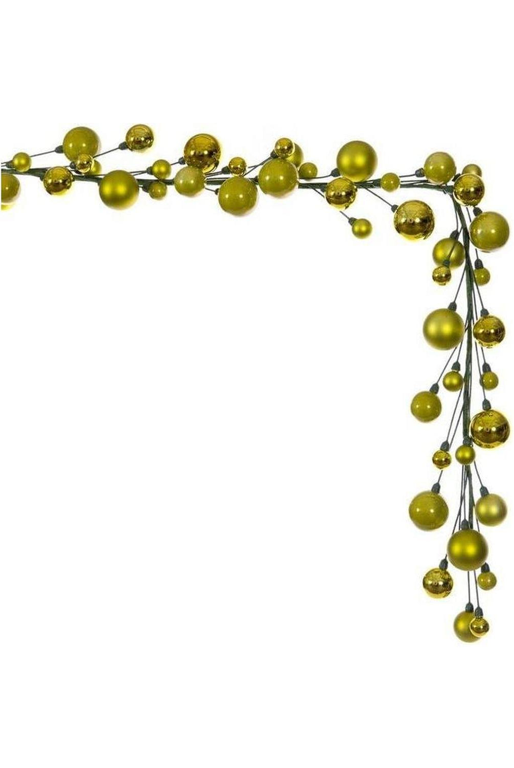 Shop For 6' Ball Branch Garland: Lime Green