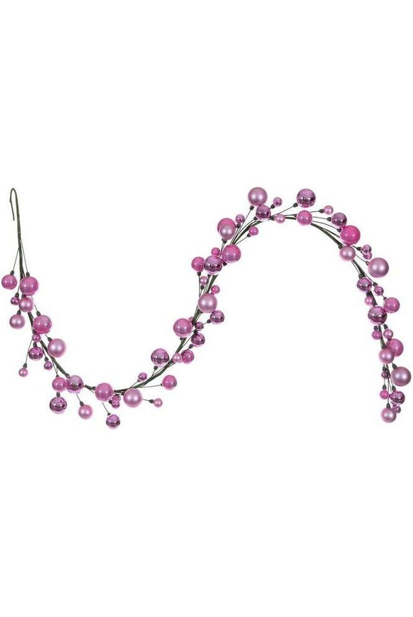 Shop For 6' Ball Branch Garland: Pink