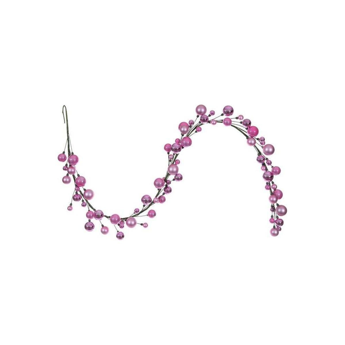 Shop For 6' Ball Branch Garland: Pink