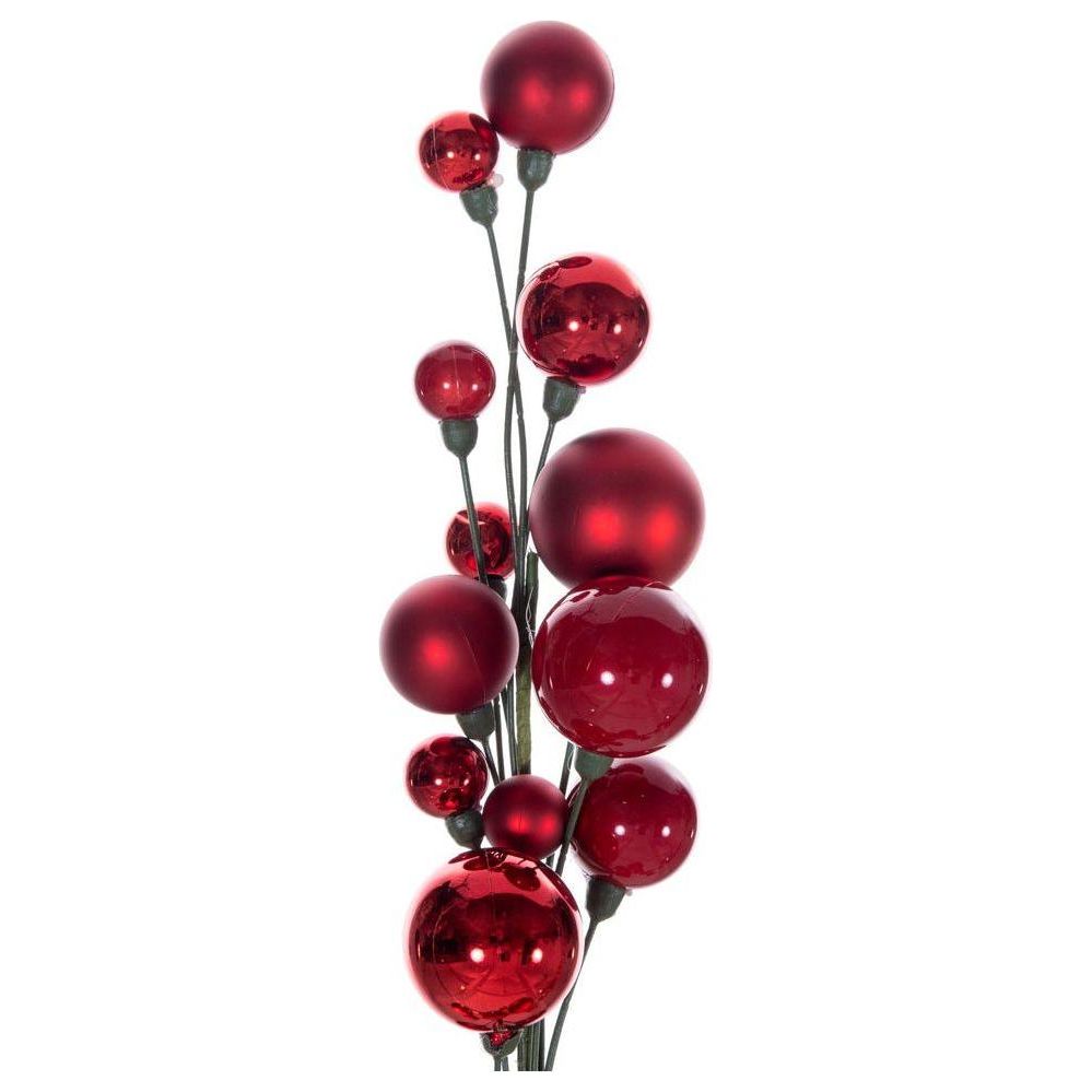Shop For 6' Ball Branch Garland: Red