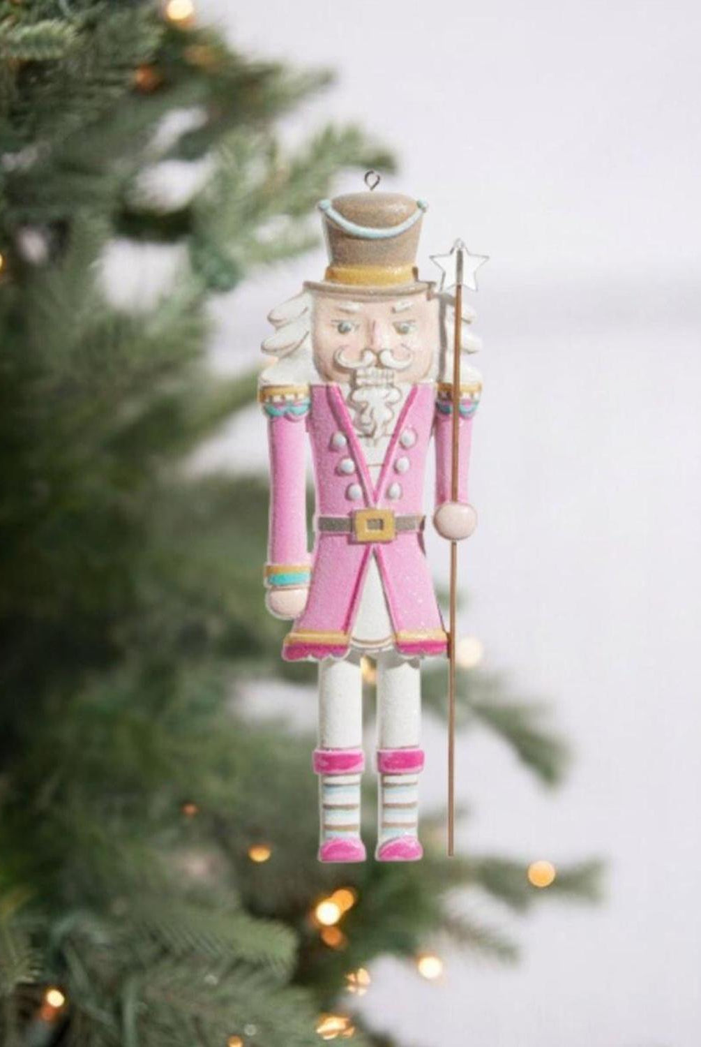 6" Blushing Nutcracker Ornament
