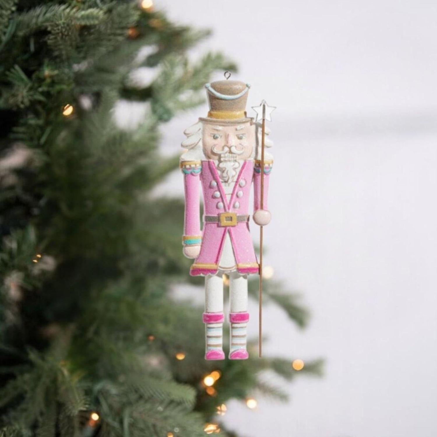 6" Blushing Nutcracker Ornament