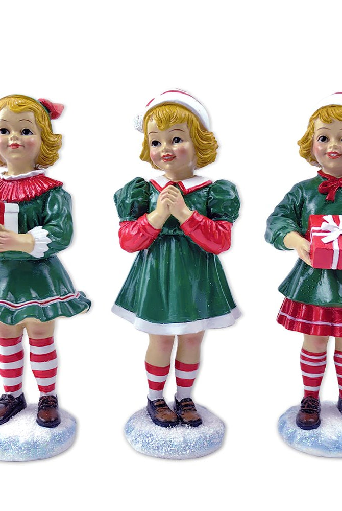 Shop For 6" Elegant Victorian Christmas Girl Figurines (Set of 3)