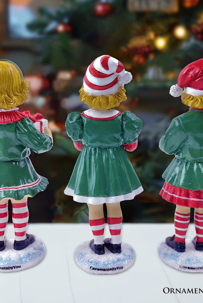 Shop For 6" Elegant Victorian Christmas Girl Figurines (Set of 3)
