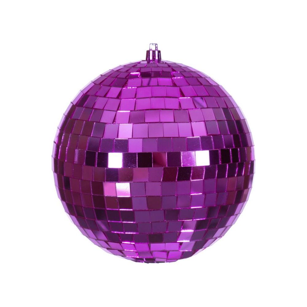 Shop For 6" Fuchsia Mirror Ball Ornament