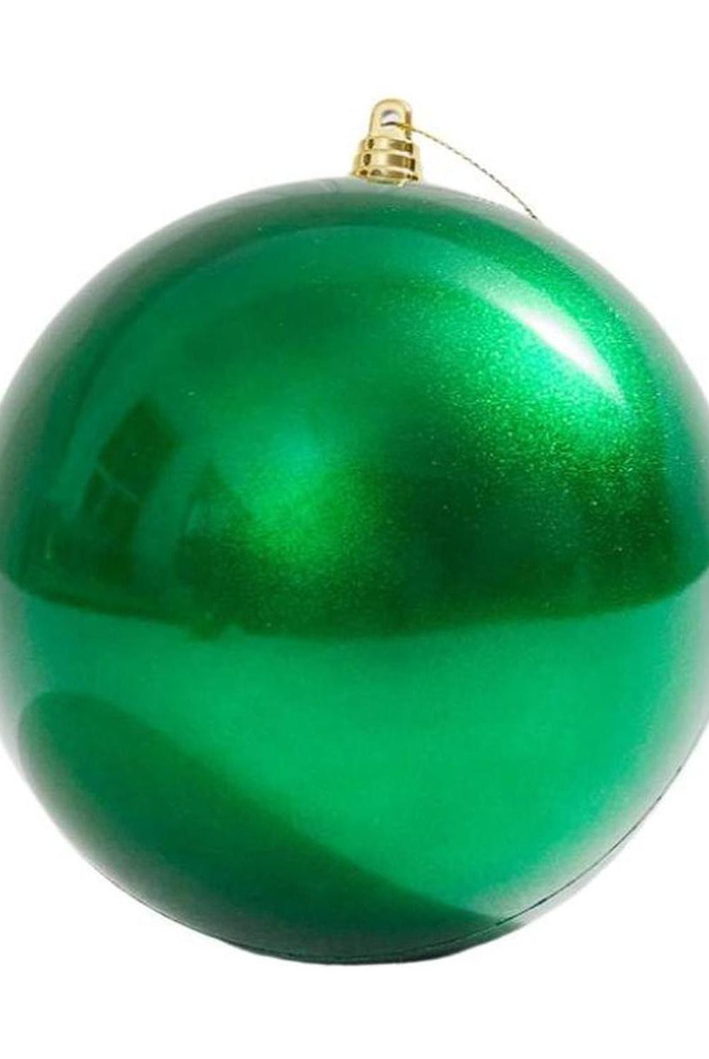 6" Green Candy Apple Ball Ornament