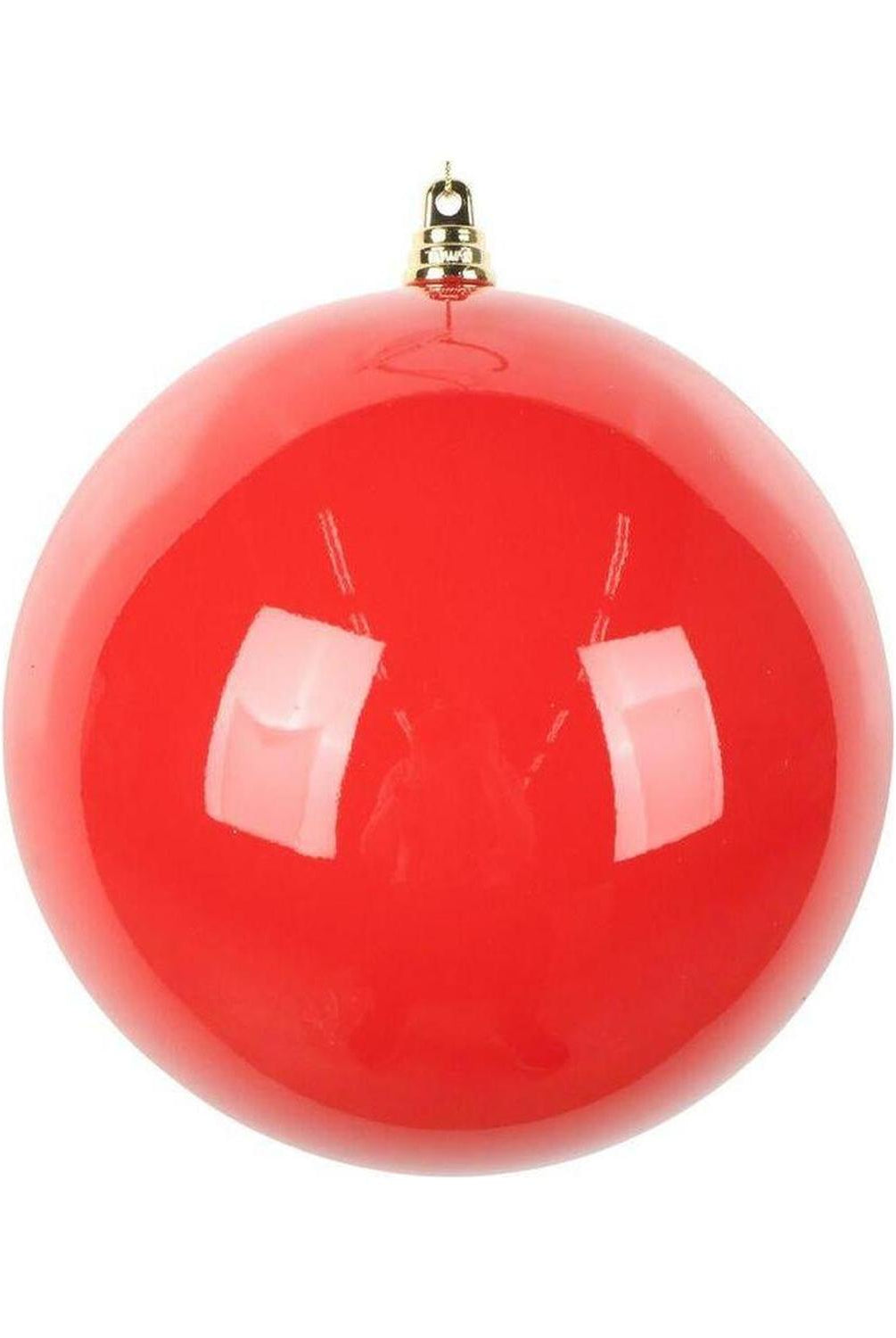 6" High-Gloss Ball Ornament: Red