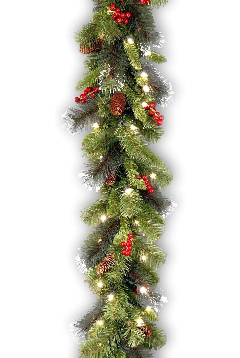 6' LED Forest Berry Fir Garland