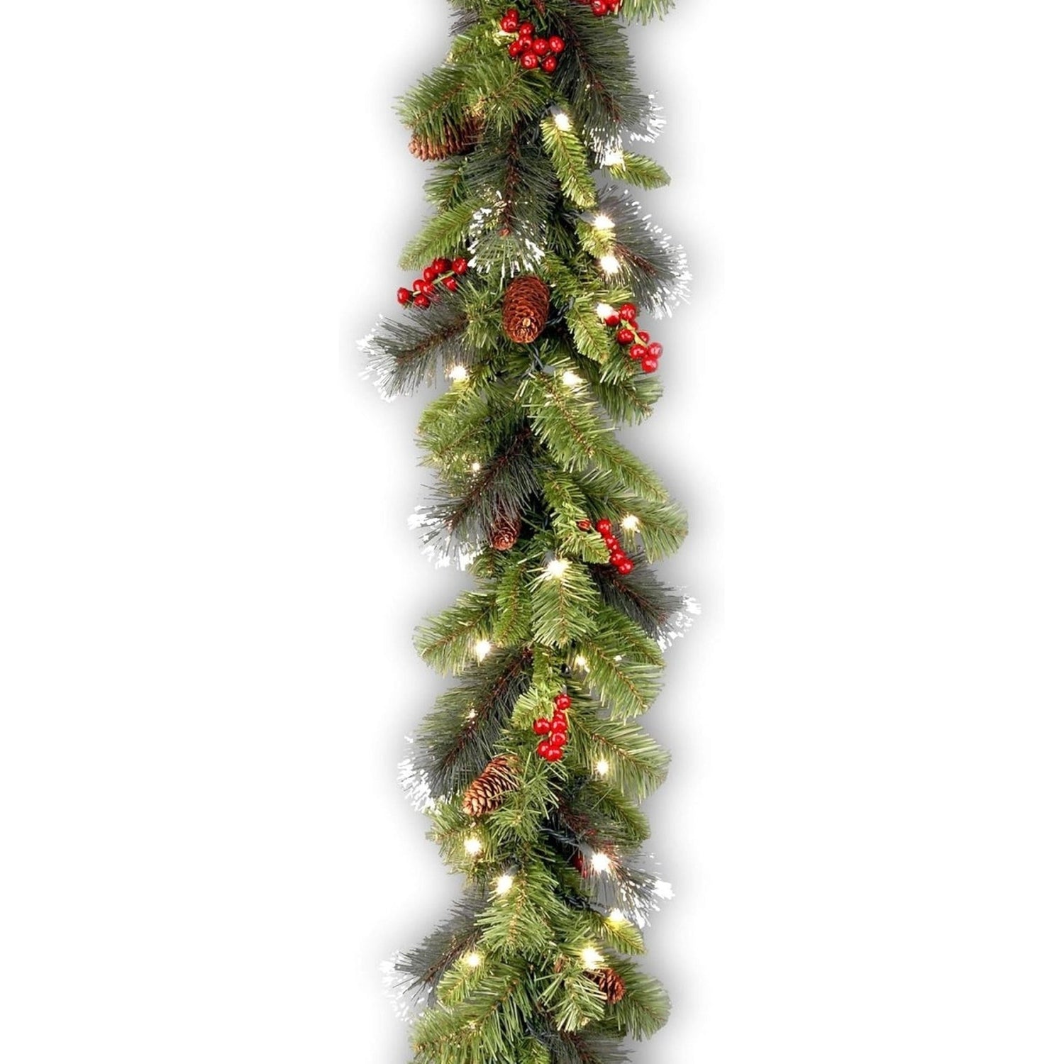 6' LED Forest Berry Fir Garland