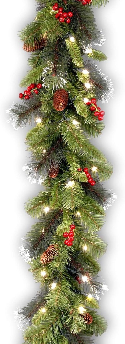 Shop For 6' LED Forest Berry Fir Garland