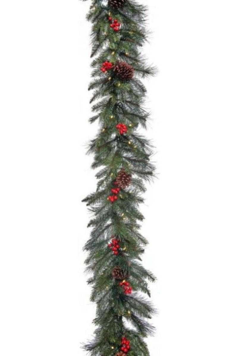Shop For 6' LED Forest Berry Fir Garland