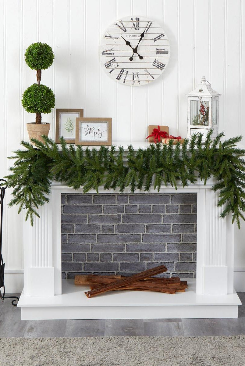 Shop For 6’ LED Green Pine Artificial Christmas Garland