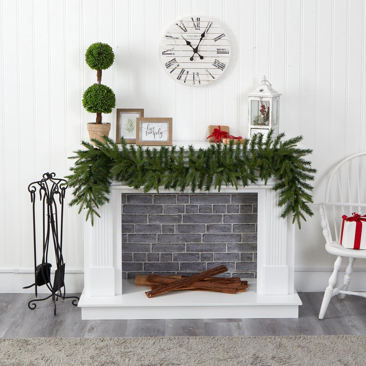 Shop For 6’ LED Green Pine Artificial Christmas Garland