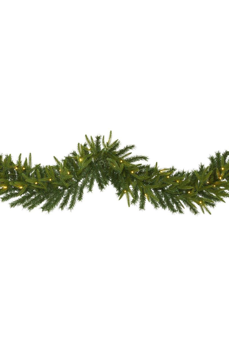 Shop For 6’ LED Green Pine Artificial Christmas Garland