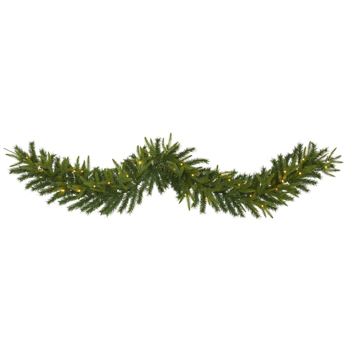 Shop For 6’ LED Green Pine Artificial Christmas Garland